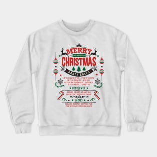 Funny Merry Christmas Party Plank Joke Crewneck Sweatshirt